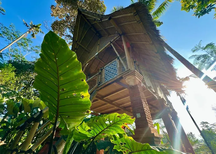 Chalet Rafka Bamboo House With Jungle Views Seribatu